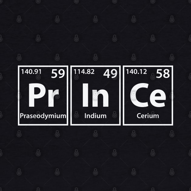 Prince (Pr-In-Ce) Periodic Elements Spelling by cerebrands